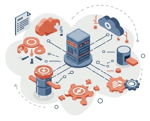 Cloud Hosting Illustration